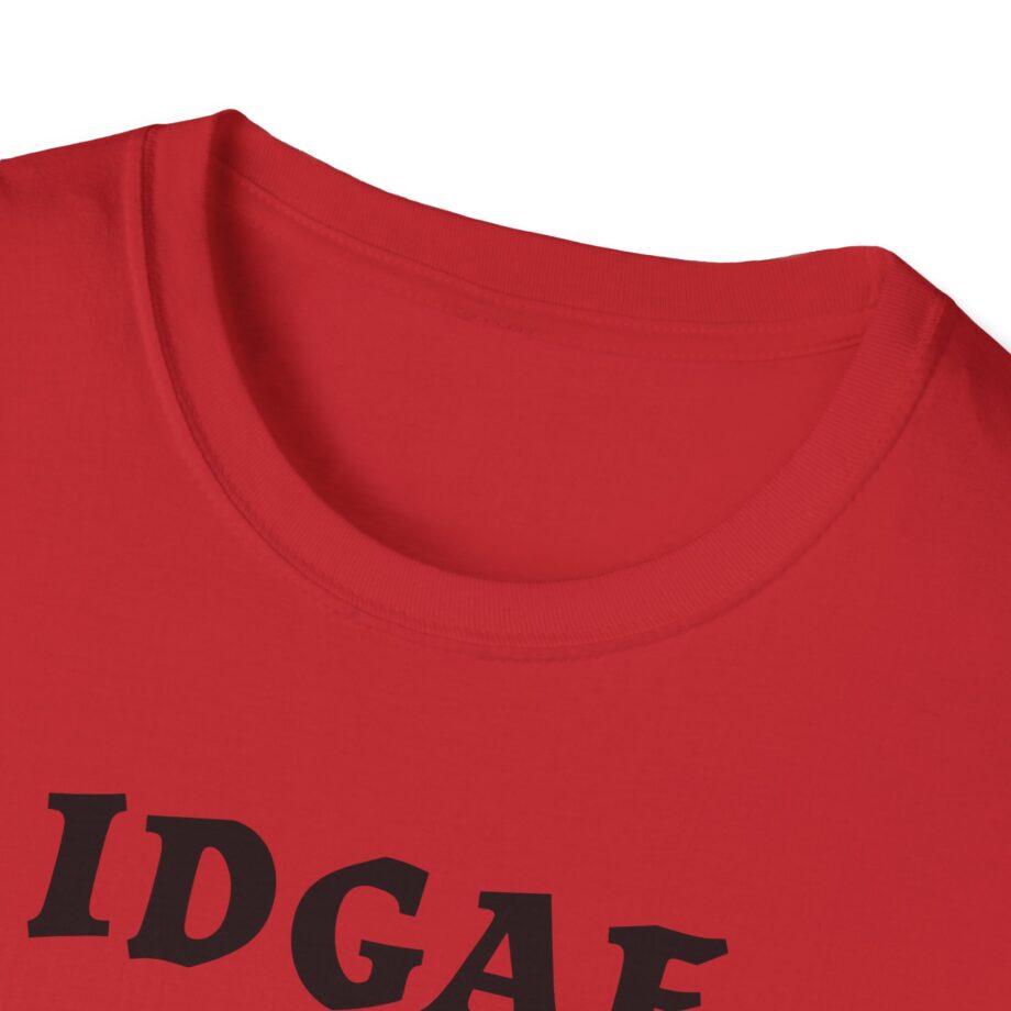 Sadie Crowell Idgaf Neon Middle Finger Unisex Softstyle T-shirt