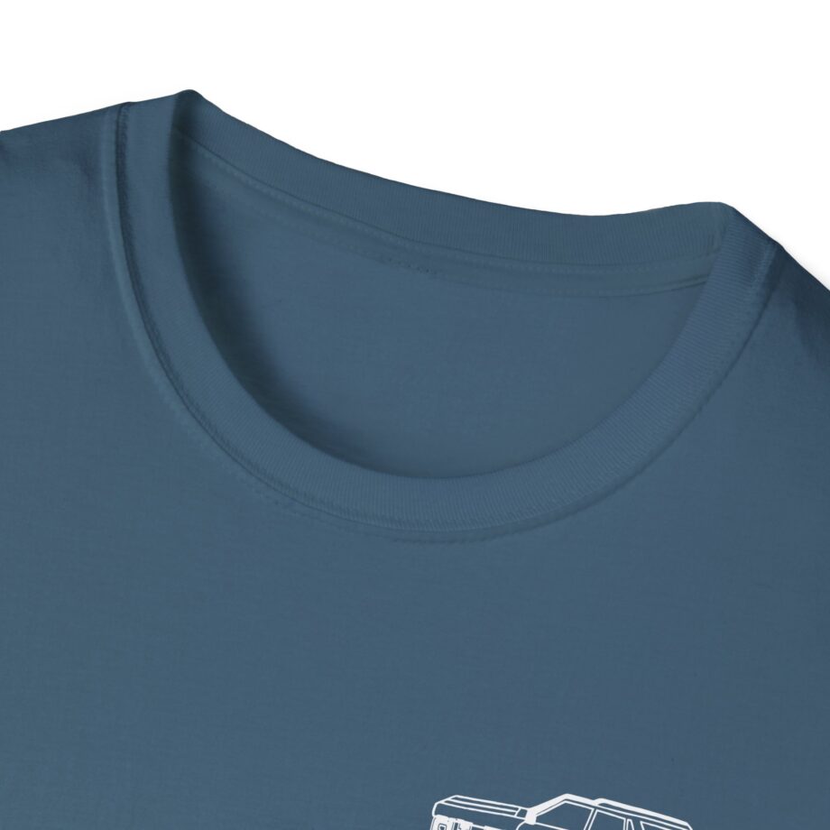 Sleeperdude It'sjust a Little Whiskey Dent on Back Unisex Softstyle T-Shirt