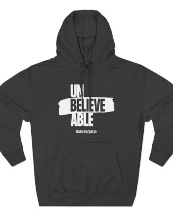 Nate Bargatze - Unbelievable Three-Panel Fleece Hoodie