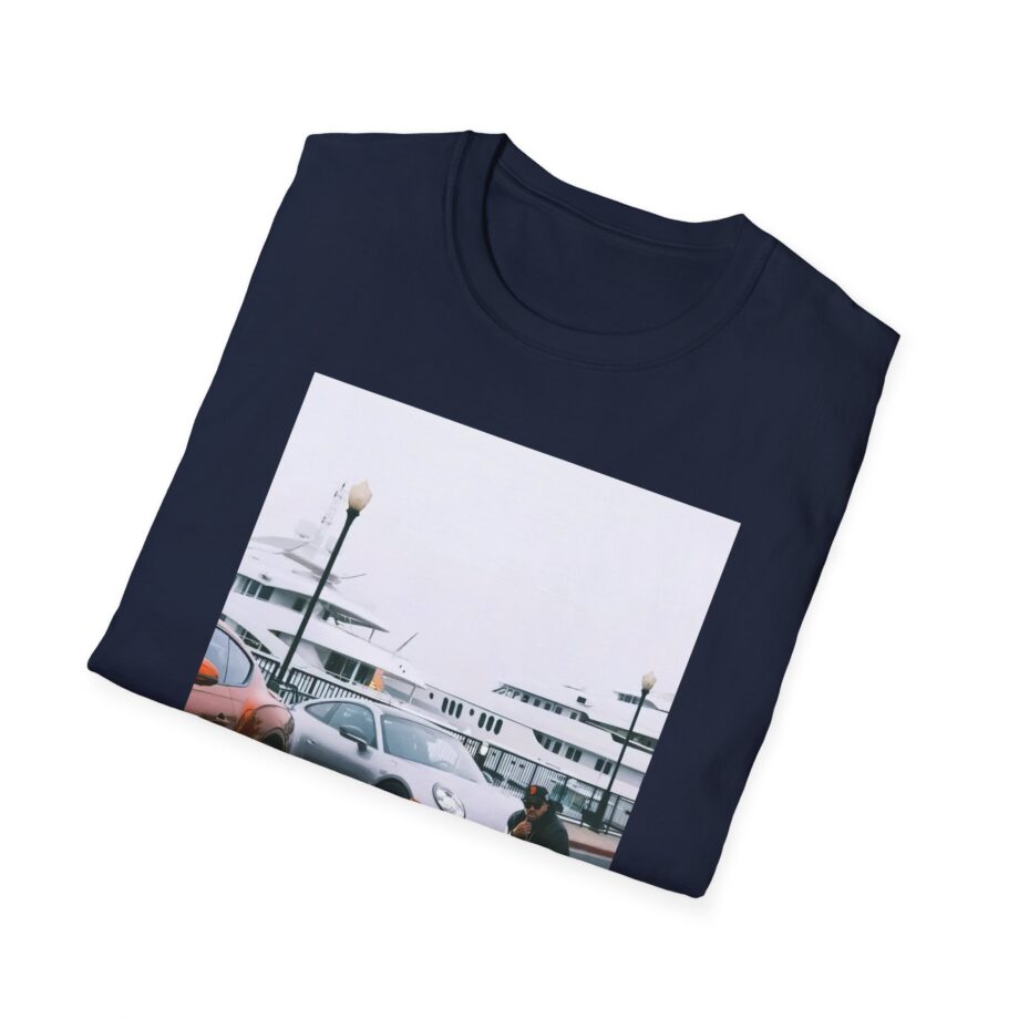 Larry June Spaceships on the Blade Unisex Softstyle T-shirt