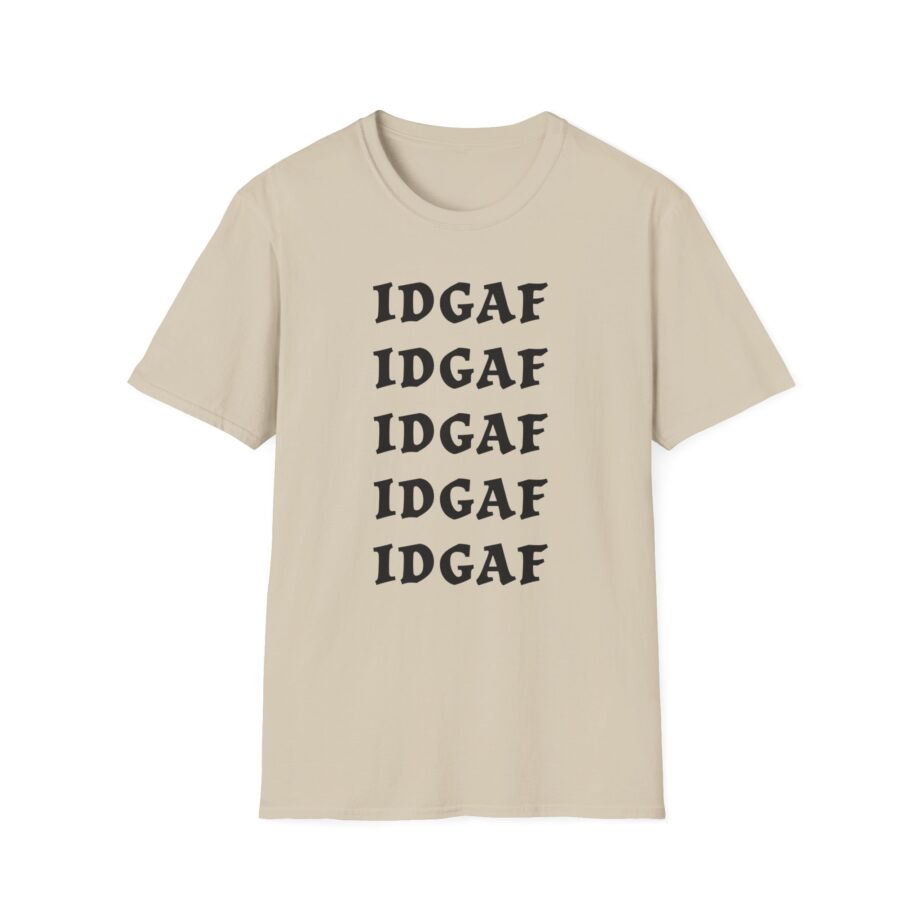 Sadie Crowell Idgaf Neon Middle Finger Unisex Softstyle T-shirt