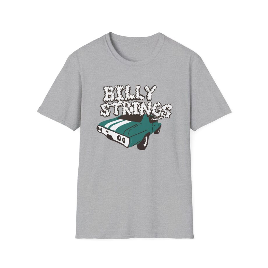 Billy Strings Imogene + Willie X Billy Strings Highway Prayers Green Car Unisex Softstyle T-shirt