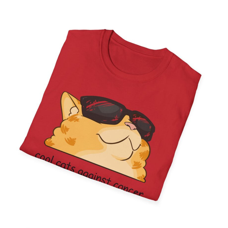 Lilsimsie Cool Cats Against Cancer Unisex Softstyle T-shirt