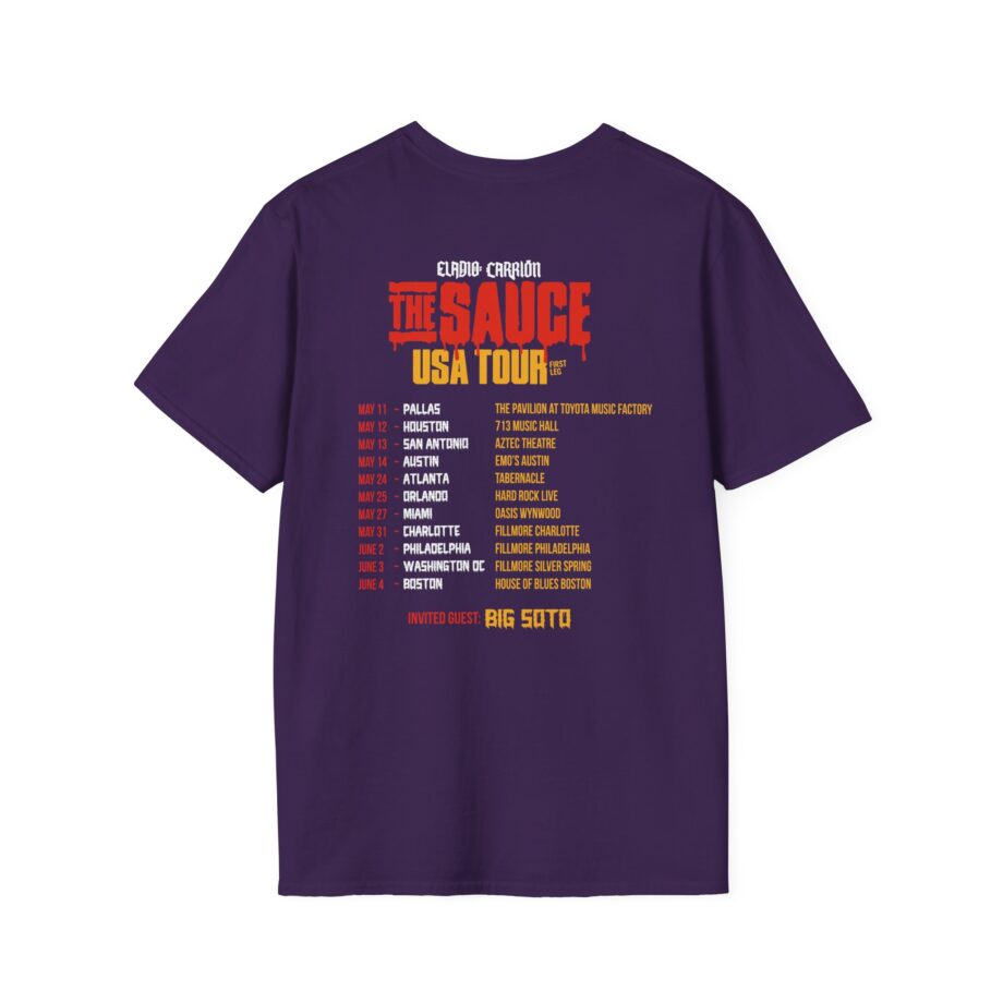 Eladio Carrion Sauce Boyz Usa Tour Unisex Softstyle T-Shirt