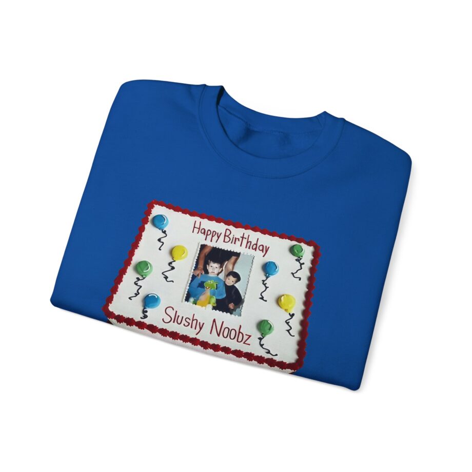 Slushy Noobz Birthday Cake Unisex Heavy Blend Crewneck Sweatshirt