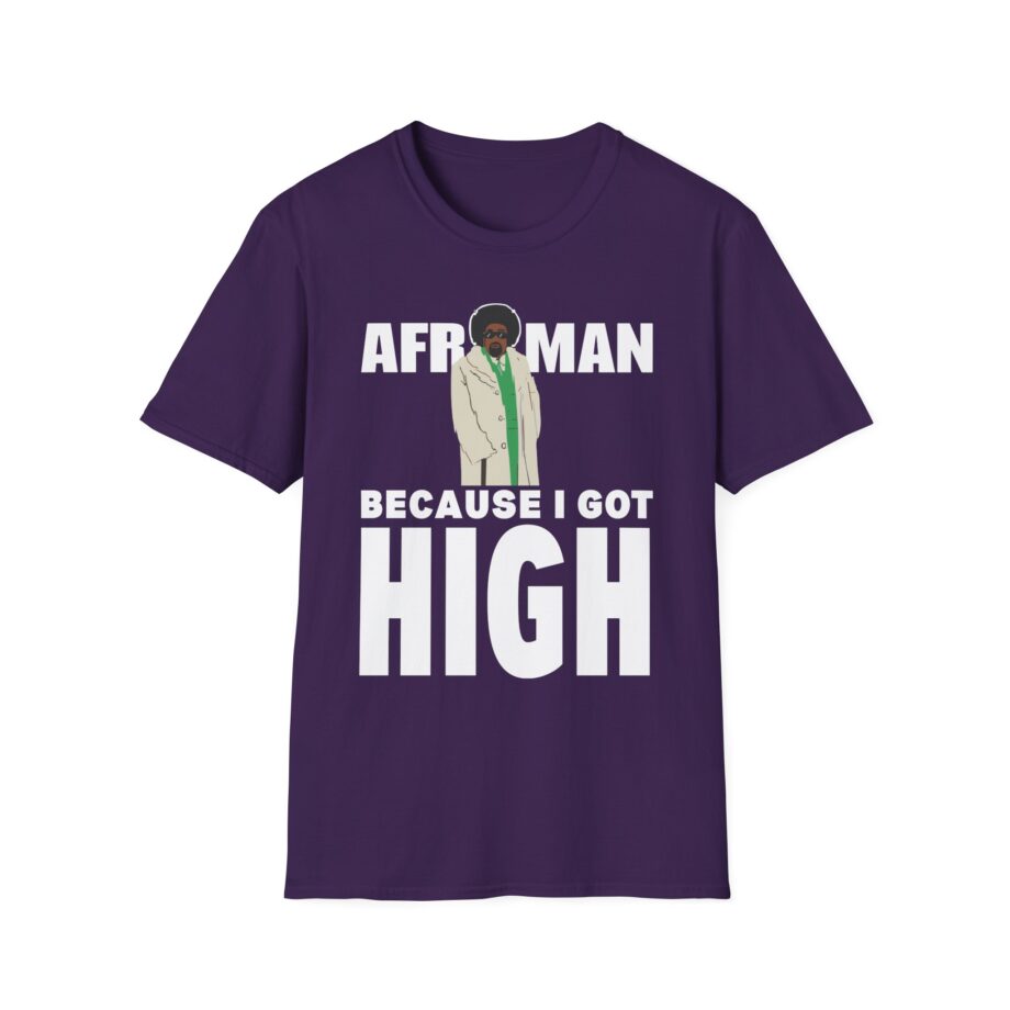 Because I Got High Afroman Unisex Softstyle T-Shirt