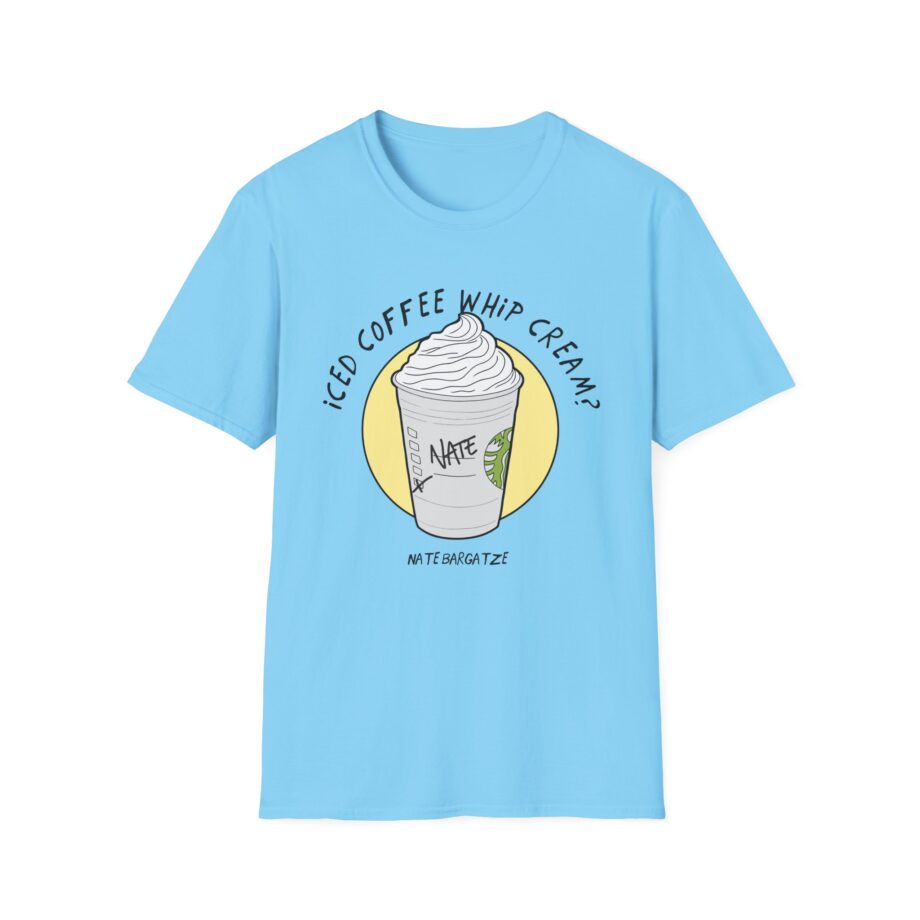 Nate Bargatze  Iced Coffee Whip Cream Unisex Softstyle T-Shirt