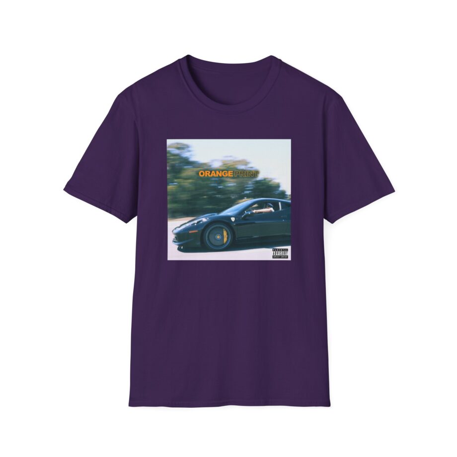 Larry June Orange Print Unisex Softstyle T-shirt