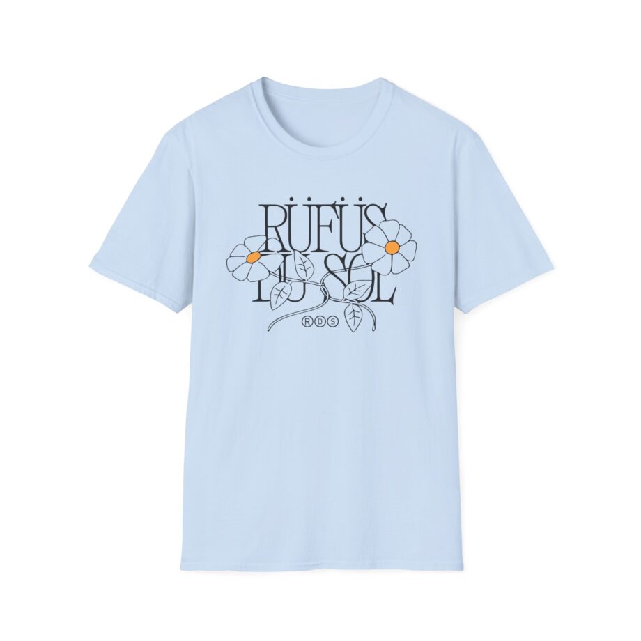 Rufus Du Sol Flower Ecru Unisex Softstyle T-Shirt