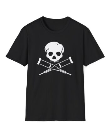 Jackass Skull and Crutches Unisex Softstyle T-Shirt