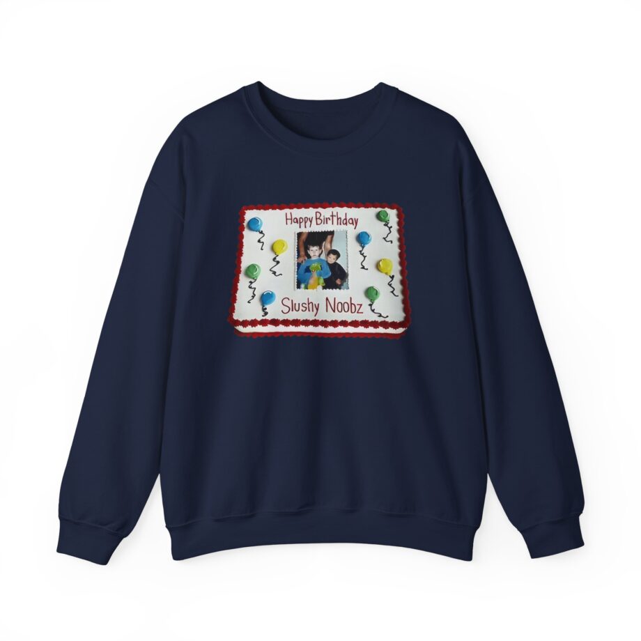 Slushy Noobz Birthday Cake Unisex Heavy Blend Crewneck Sweatshirt