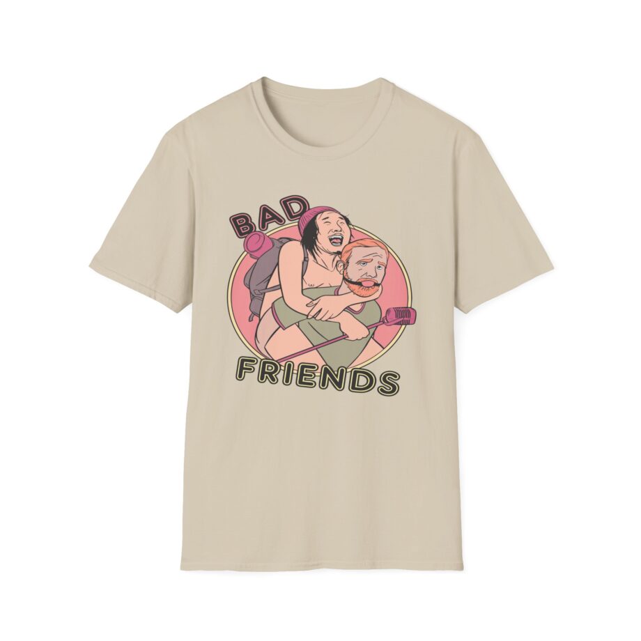 Andrew Santino Piggy Back Bad Friends Podcast Unisex Softstyle T-shirt