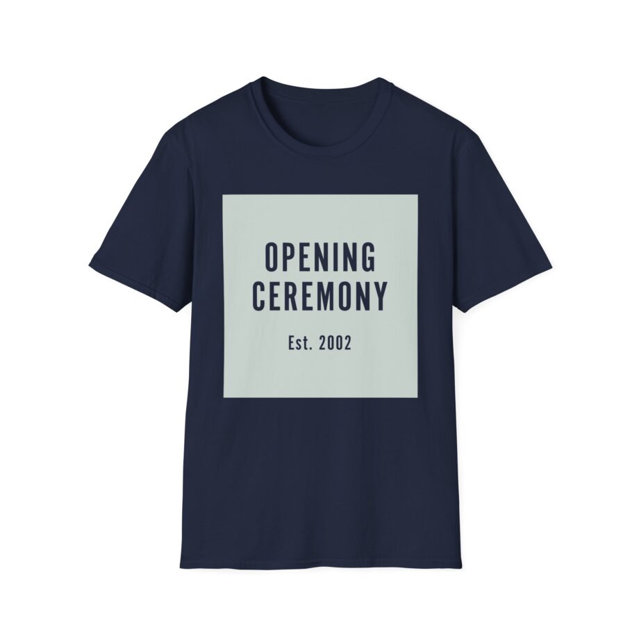 Rewinside Opening Ceremony Est. 2002 Unisex Softstyle T-shirt