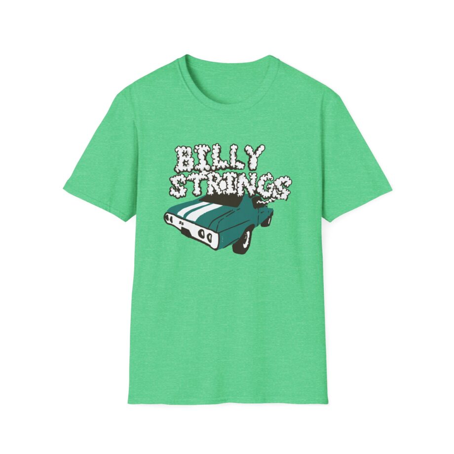 Billy Strings Imogene + Willie X Billy Strings Highway Prayers Green Car Unisex Softstyle T-shirt
