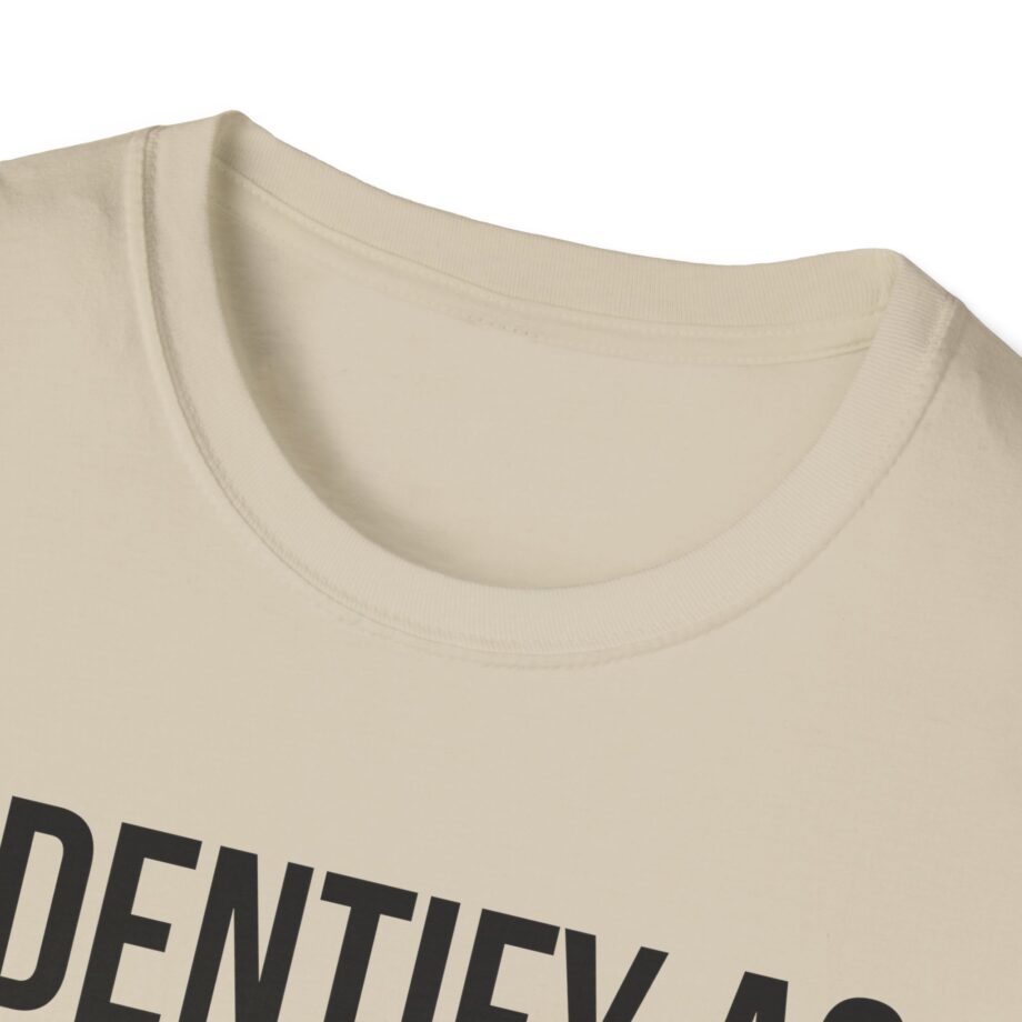 I Identify as an American Unisex Softstyle T-shirt