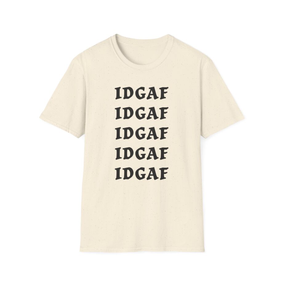 Sadie Crowell Idgaf Neon Middle Finger Unisex Softstyle T-shirt