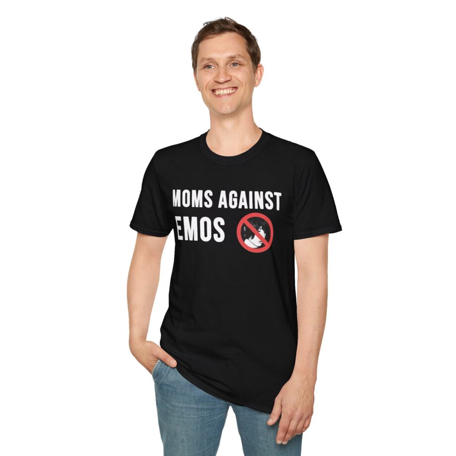 Jake Webber Moms Against Emos Unisex Softstyle T-shirt