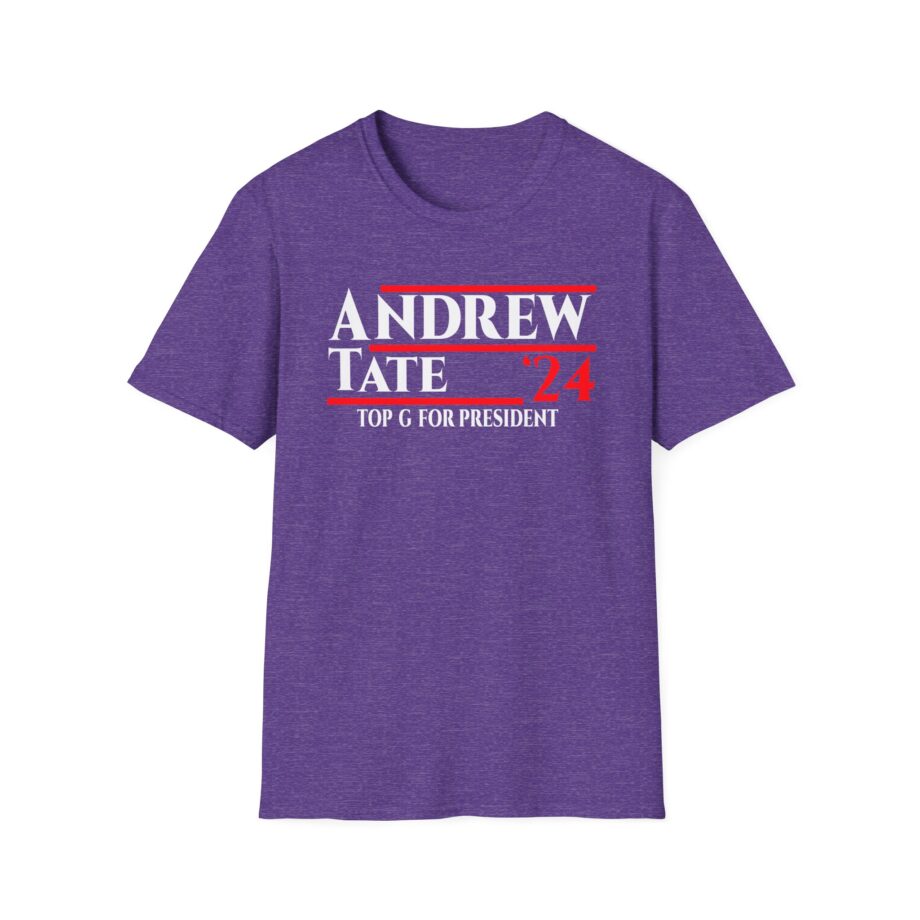 Andrew Tate Top G for President 2024 Unisex Softstyle T-Shirt