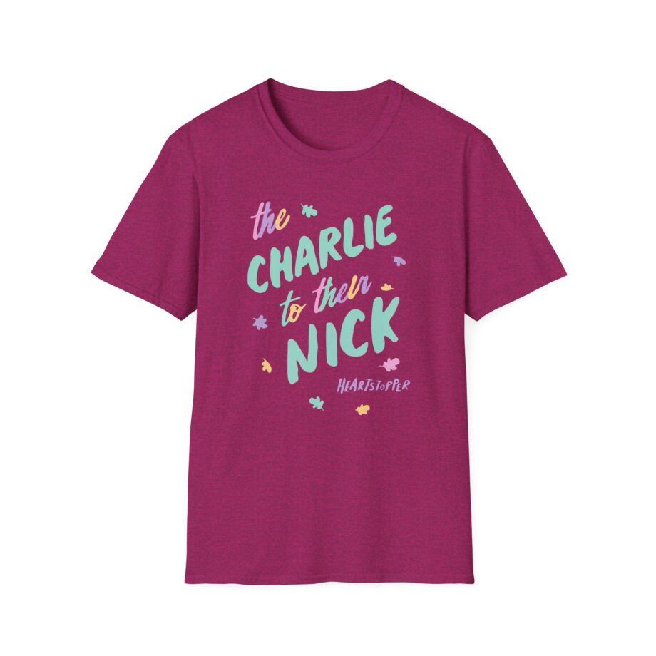 Heartstopper Charlie to Nick Pride Unisex Softstyle T-Shirt