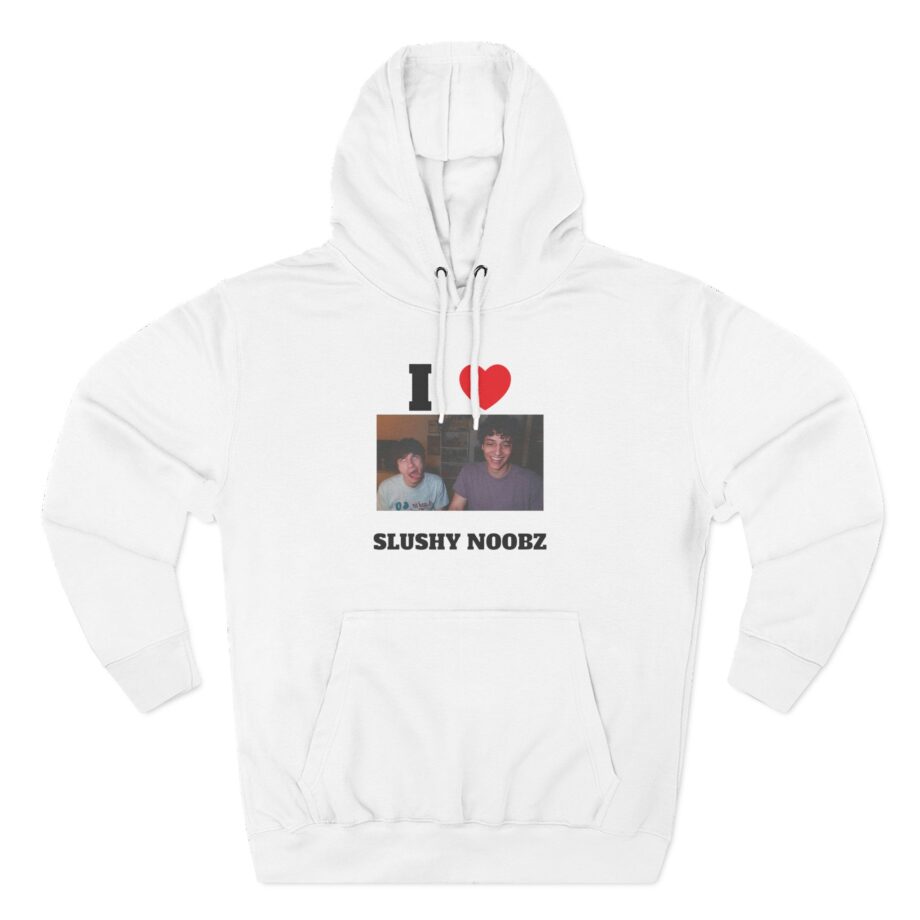 I Heart Slushy Noobz Three-panel Fleece Hoodie