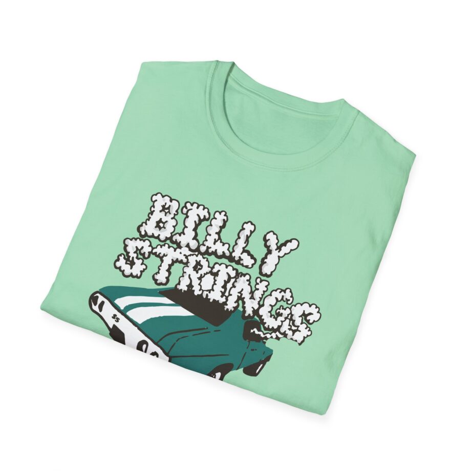 Billy Strings Imogene + Willie X Billy Strings Highway Prayers Green Car Unisex Softstyle T-shirt