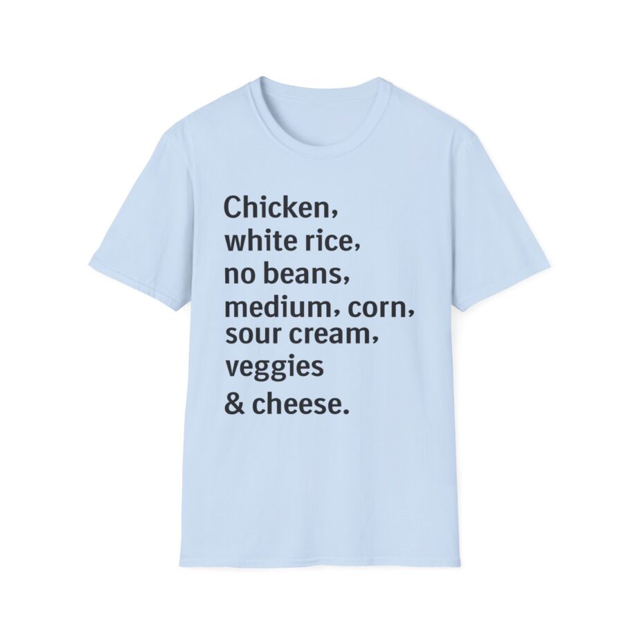 Chipotle Custom Order Unisex Softstyle T-shirt