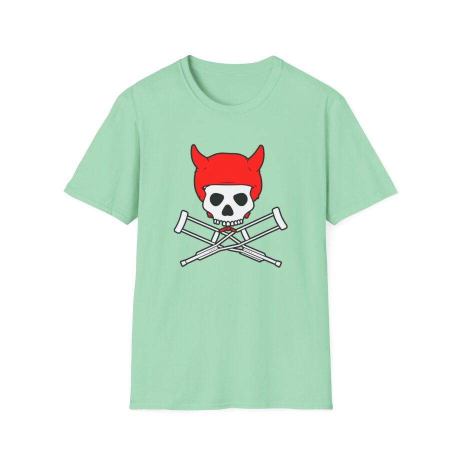 Jackass Devil Horns Skull & Crossbones Unisex Softstyle T-Shirt