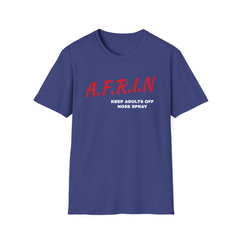 Nate Bargatze Afrin Keep Adults of Nose Spray Unisex Softstyle T-Shirt