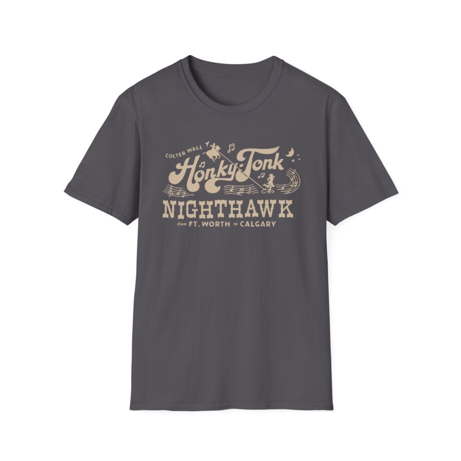 Colter Wall Honky-tonk Nighthawk Unisex Softstyle T-shirt