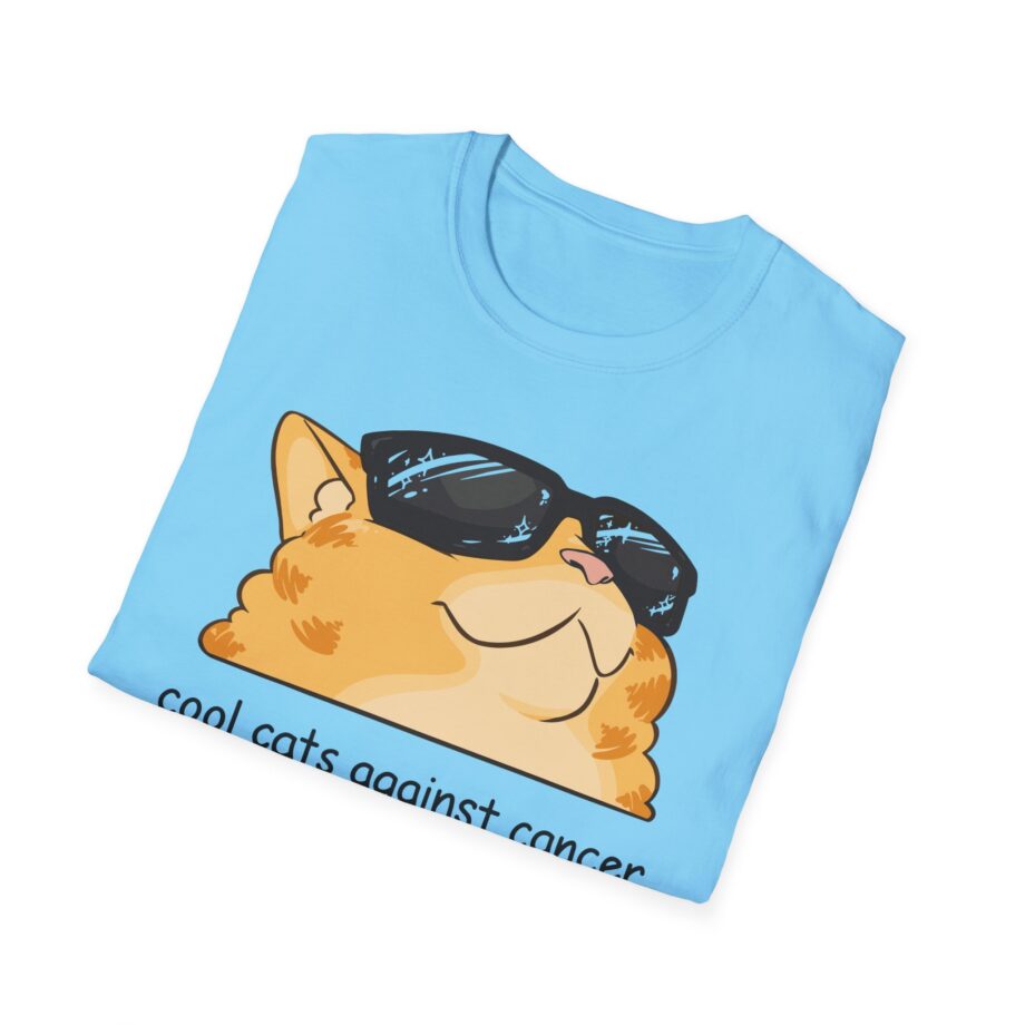 Lilsimsie Cool Cats Against Cancer Unisex Softstyle T-shirt