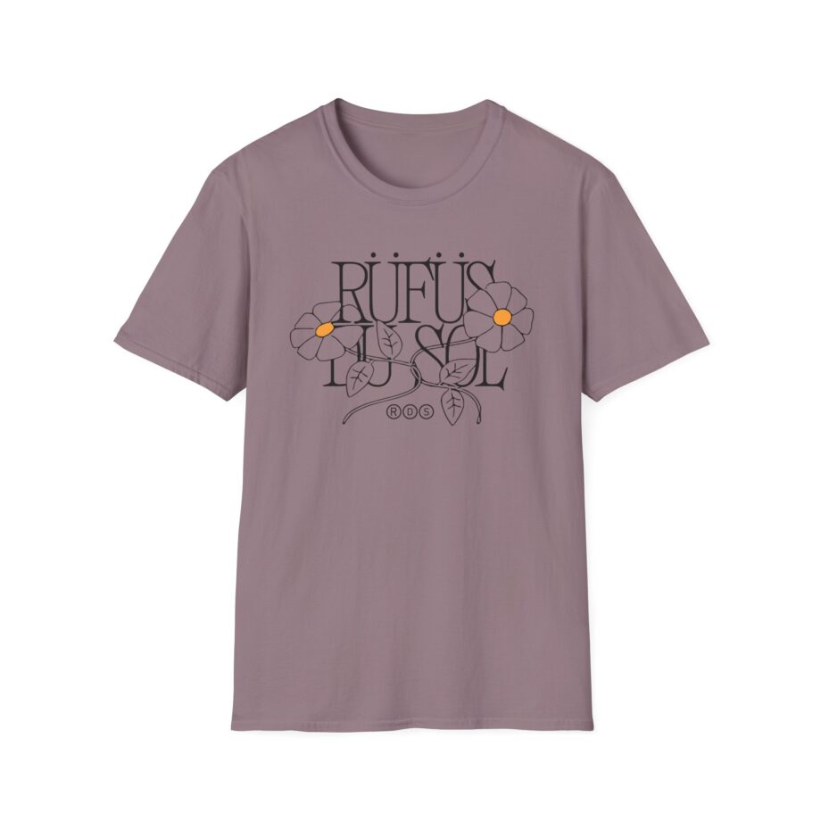 Rufus Du Sol Flower Ecru Unisex Softstyle T-Shirt