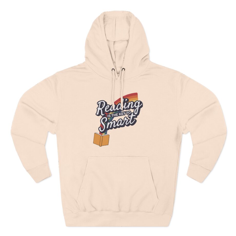 Nate Bargatze Reading is the Key to Smart Three-panel Fleece Hoodie