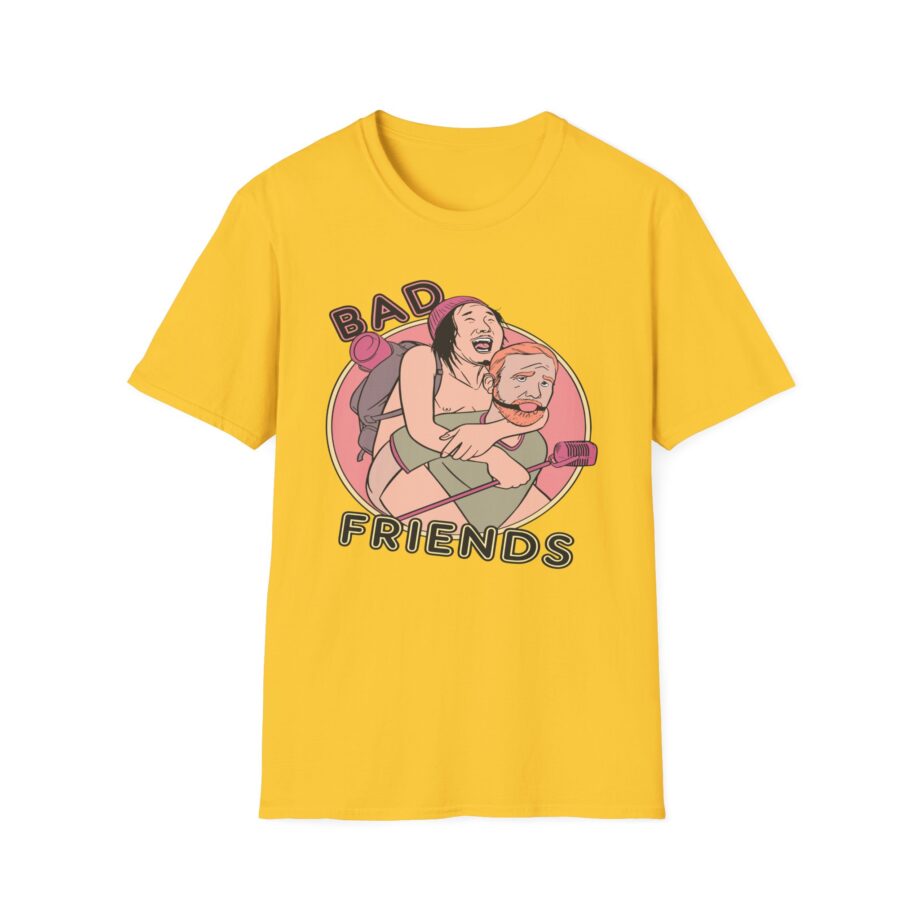 Andrew Santino Piggy Back Bad Friends Podcast Unisex Softstyle T-shirt