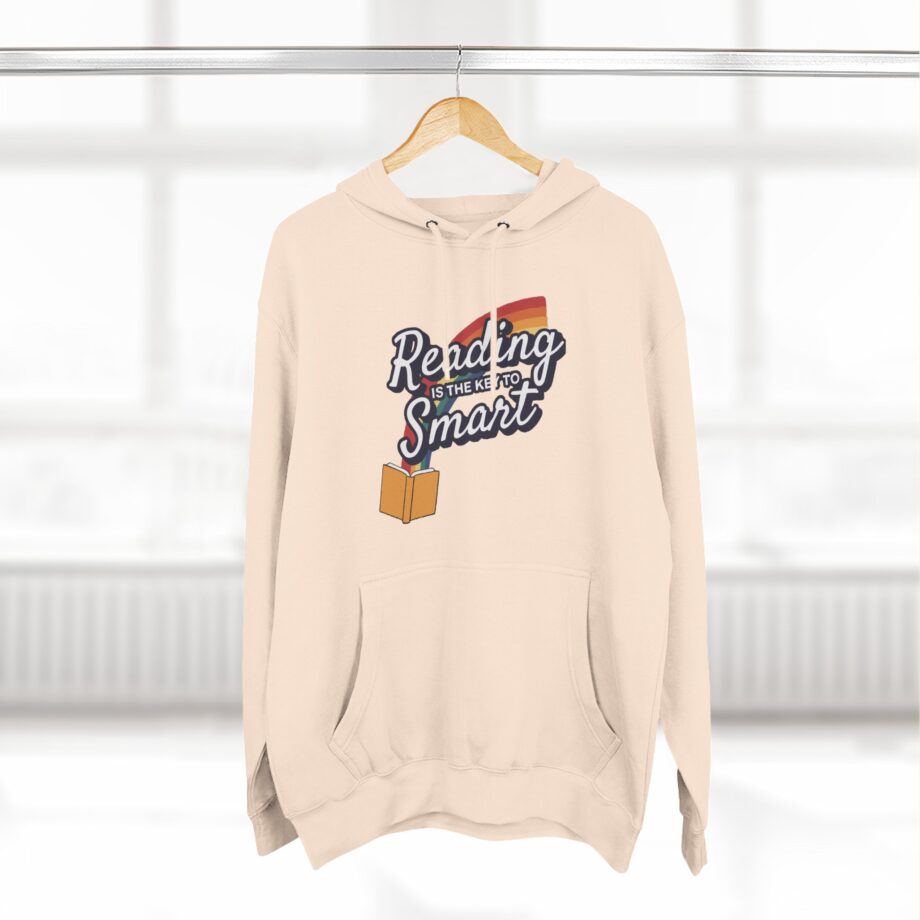 Nate Bargatze Reading is the Key to Smart Three-panel Fleece Hoodie