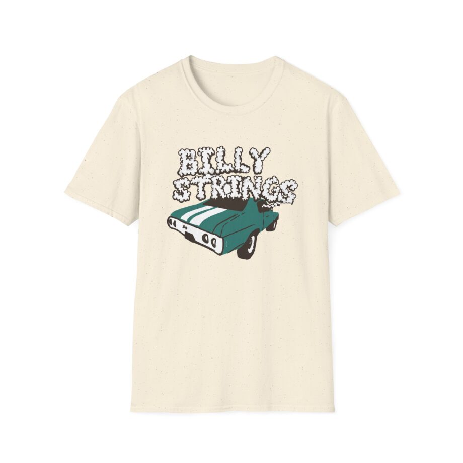 Billy Strings Imogene + Willie X Billy Strings Highway Prayers Green Car Unisex Softstyle T-shirt