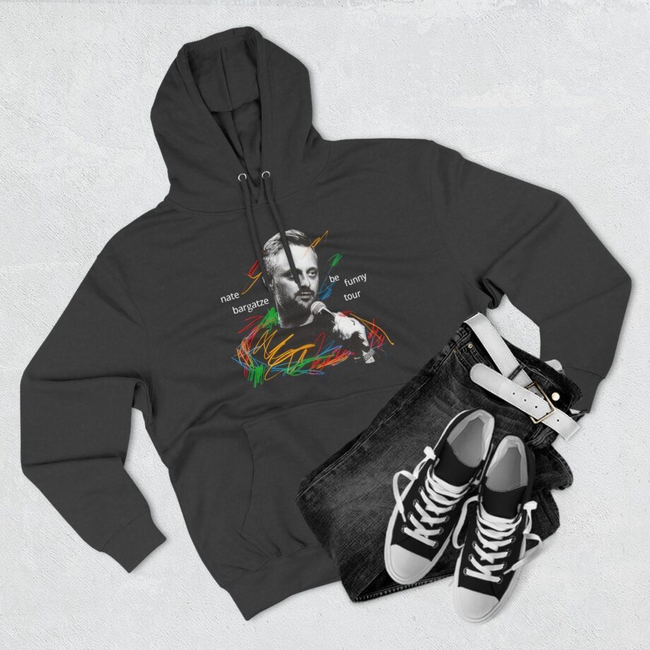 Nate Bargatze 2024 Be Funny Tour Three-panel Fleece Hoodie