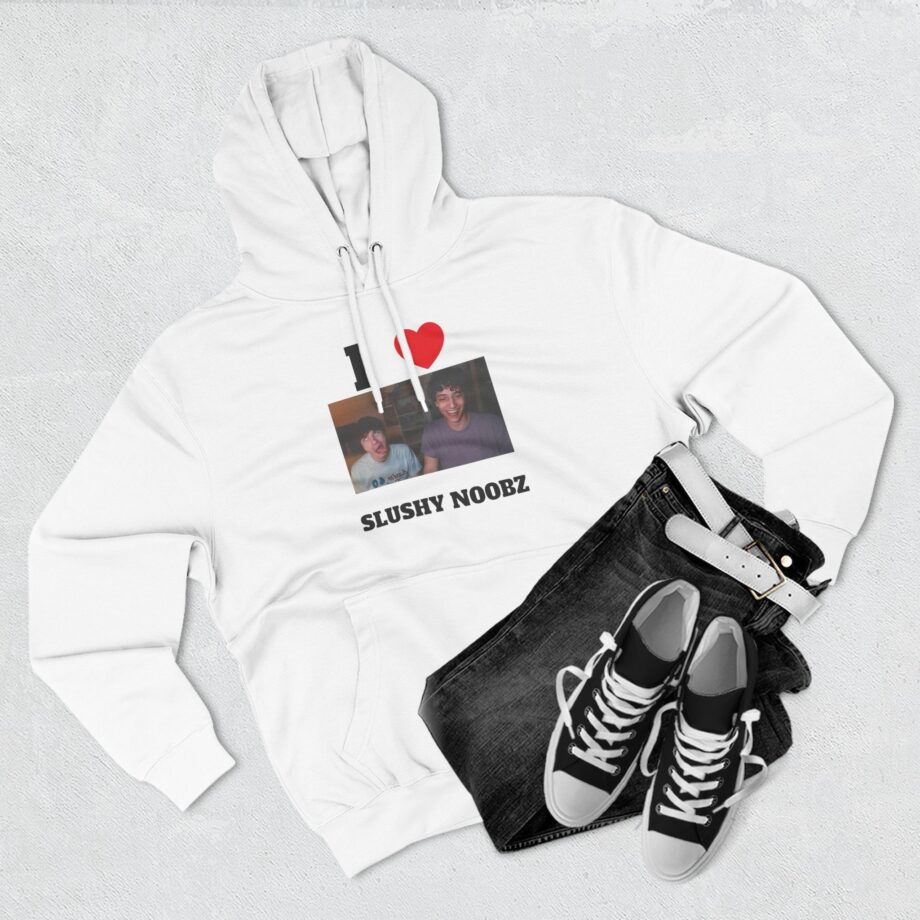 I Heart Slushy Noobz Three-panel Fleece Hoodie
