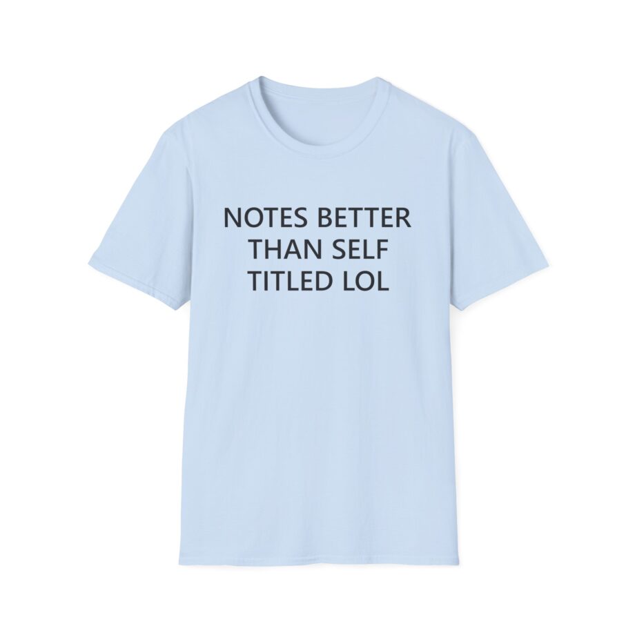 The  Notes > Self Titled Unisex Softstyle T-shirt