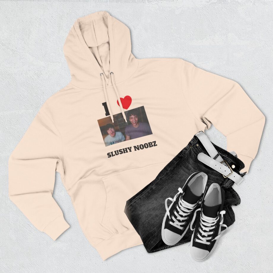 I Heart Slushy Noobz Three-panel Fleece Hoodie