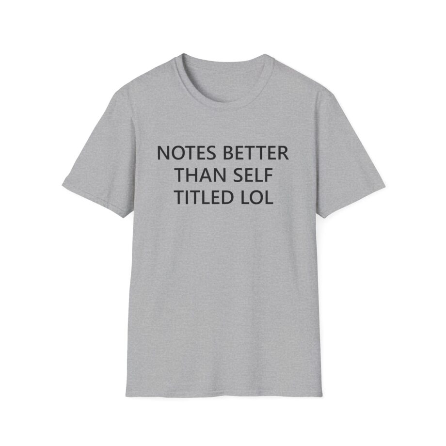 The  Notes > Self Titled Unisex Softstyle T-shirt