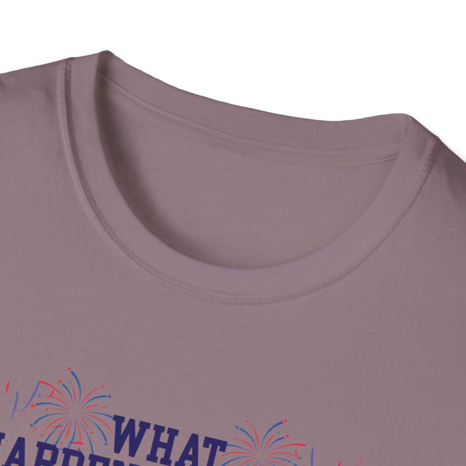 James Droz What Happeneduhhh Unisex Softstyle T-shirt