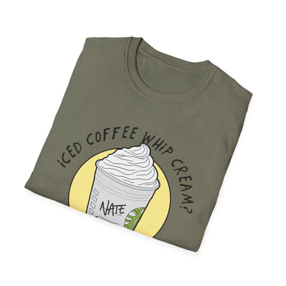 Nate Bargatze  Iced Coffee Whip Cream Unisex Softstyle T-Shirt