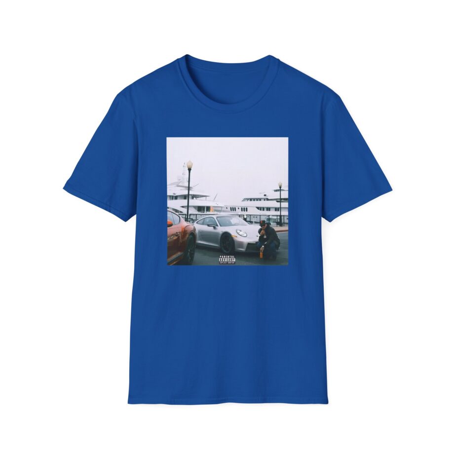 Larry June Spaceships on the Blade Unisex Softstyle T-shirt