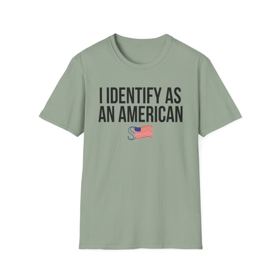 I Identify as an American Unisex Softstyle T-shirt