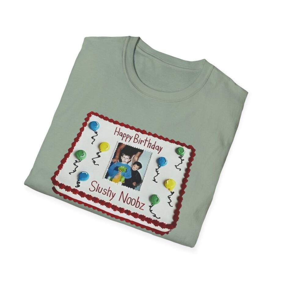 Slushy Noobz Birthday Cake Unisex Softstyle T-shirt
