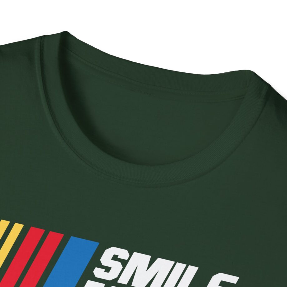 Roman Atwood Smile More Racing Unisex Softstyle T-shirt