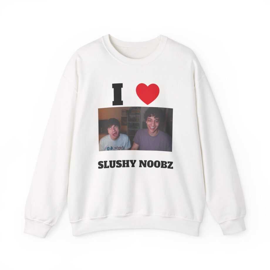 I Heart Slushy Noobz Unisex Heavy Blend Crewneck Sweatshirt