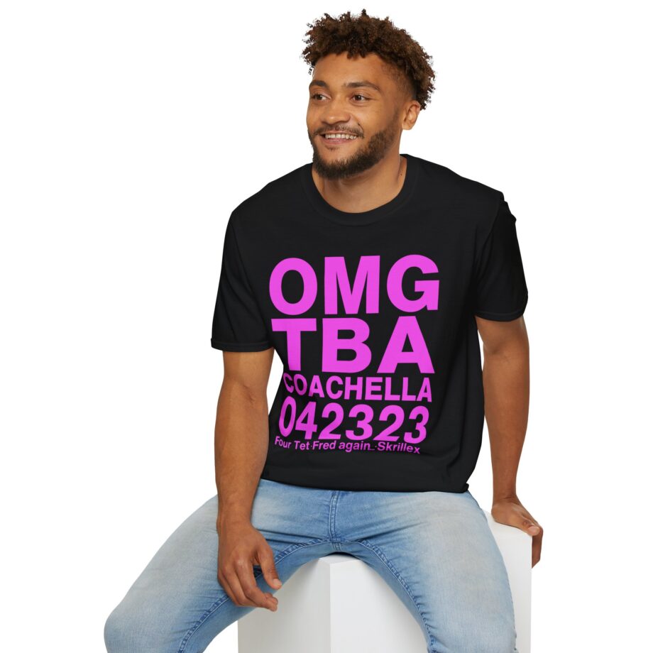 Skrillex Omg Тва Coachella 042323 Four Tet. Fred Again Unisex Softstyle T-Shirt