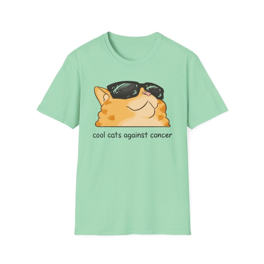Lilsimsie Cool Cats Against Cancer Unisex Softstyle T-shirt