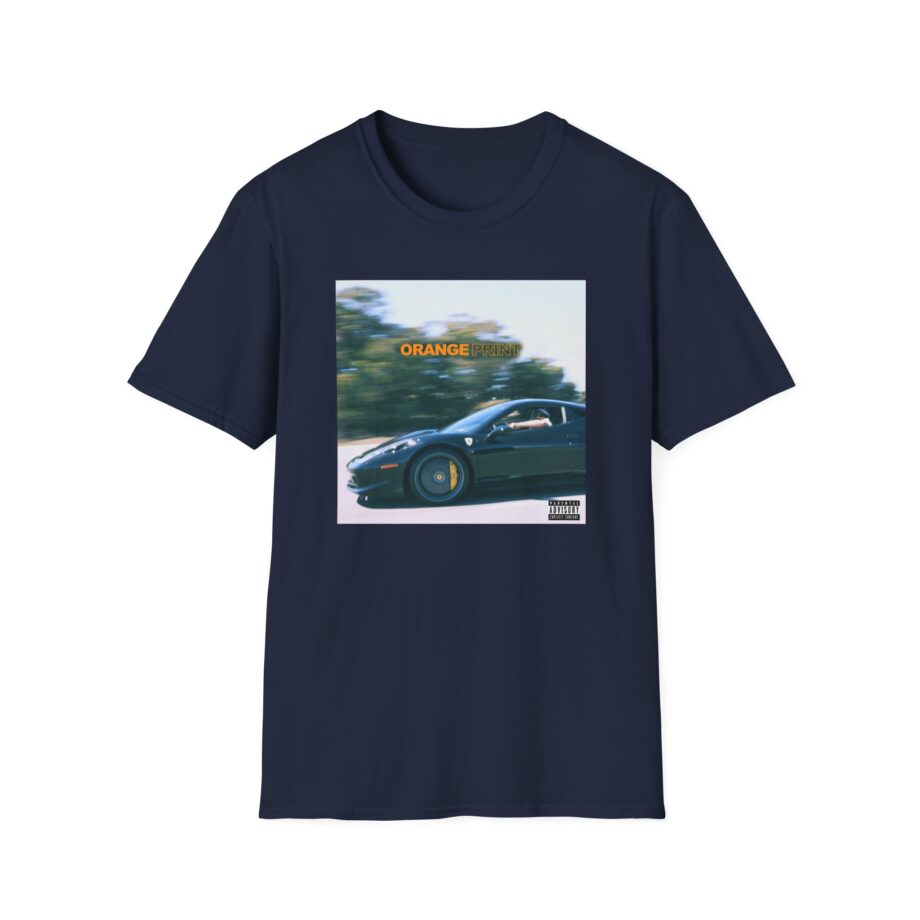 Larry June Orange Print Unisex Softstyle T-shirt